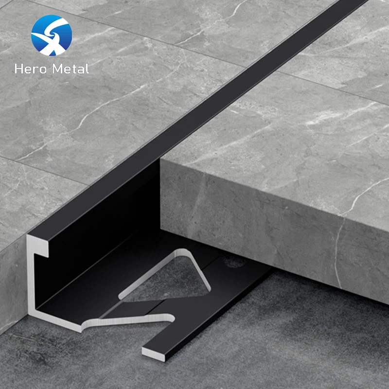 سیدھی شکل ایلومینیم ٹائل ٹرم